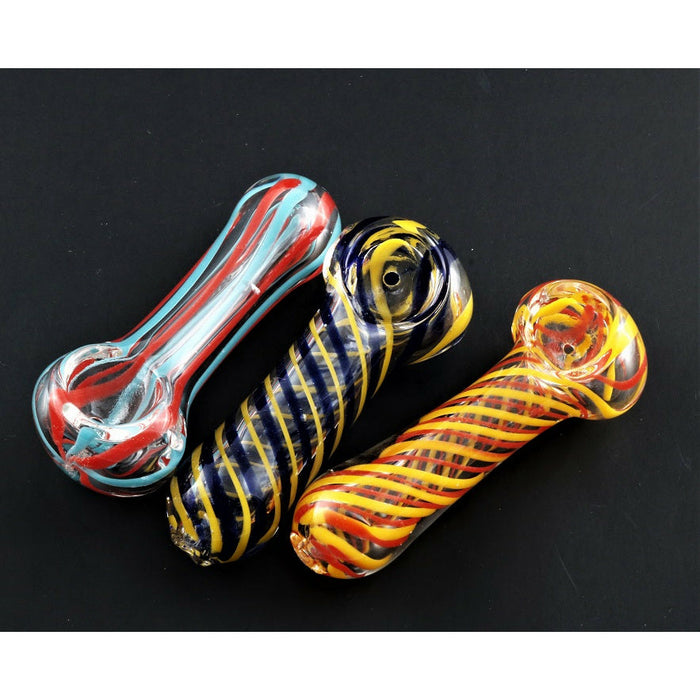 3" SPOON PIPES 3CT ASST-FT1