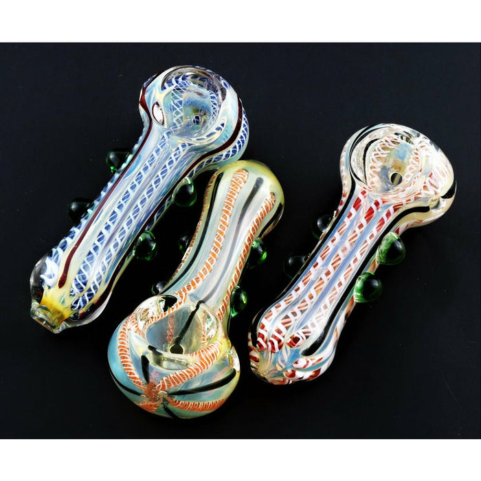 3" SPOON PIPES 3CT ASST-FT2