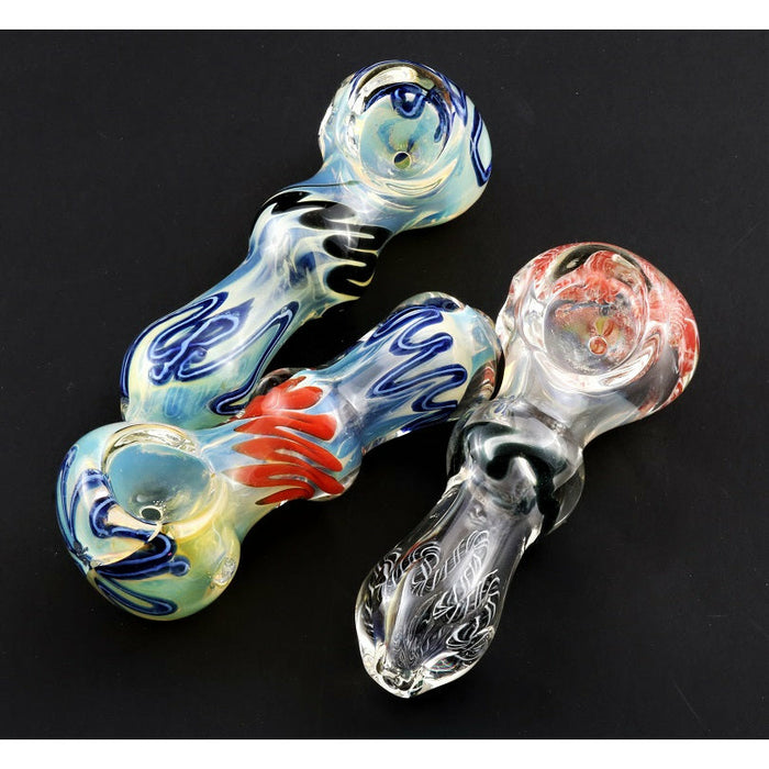 3" SPOON PIPES 3CT ASST-FT12