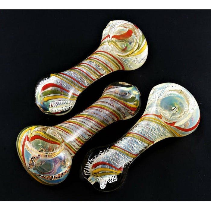 3" SPOON PIPES 3CT ASST-FT18