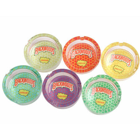 GLASS ROUND ASHTRAY 6CT-02