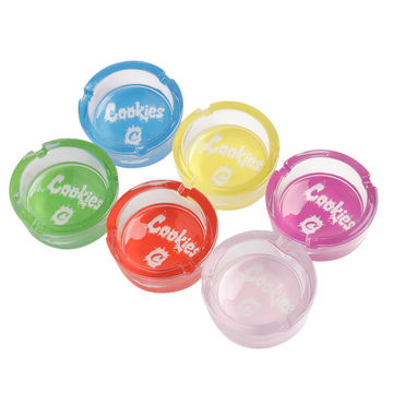 GLASS ROUND ASHTRAY 6CT