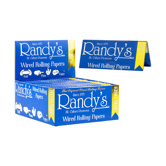 Randy's King Size Wired Papers 110mm (25pk/Box)