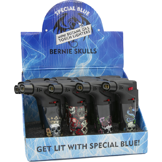 SPECIAL BLUE SKULL TORCH DOUBLE BARREL 12CT