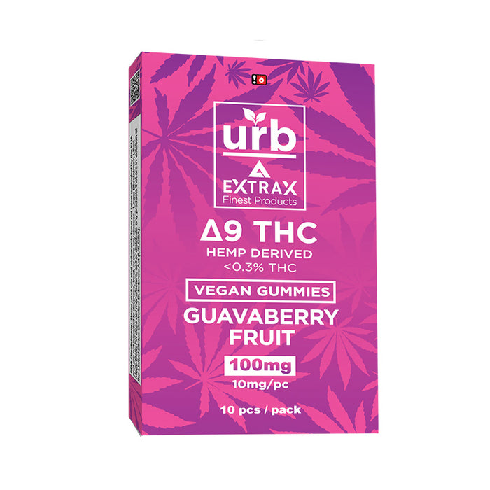 URB X EXTRAX DELTA 9 GUMMIES 100MG GUAVABERRY FRUIT