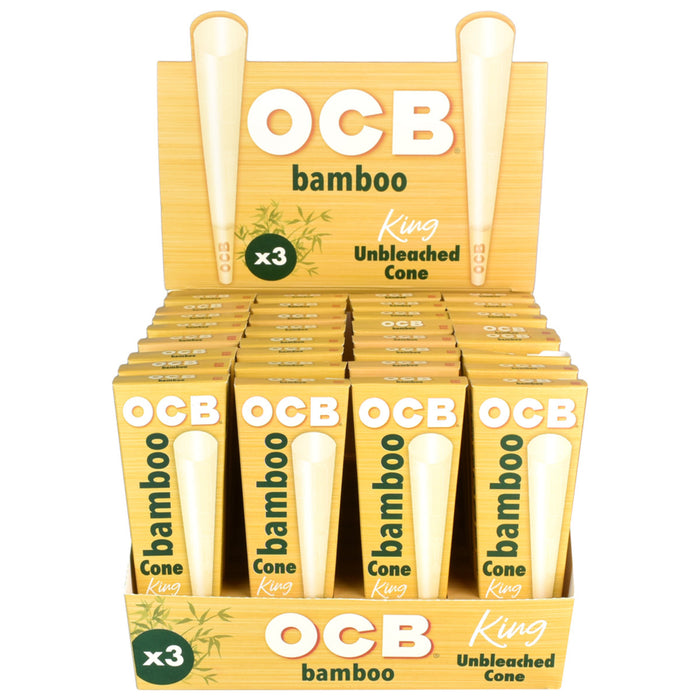 OCB Bamboo Unbleached Cones 6CT 1 1/4 | 32pc Display