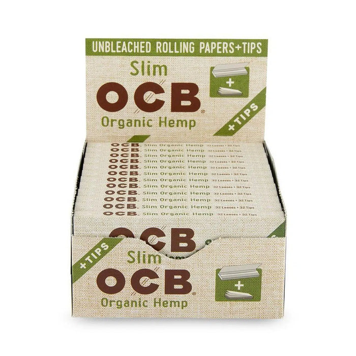OCB Organic Hemp Slim With Tips (24pk/Box)