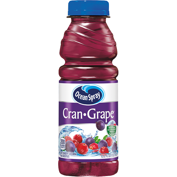 OCEAN SPRAY CRAN-GRAPE JUICE 15OZ/12CT