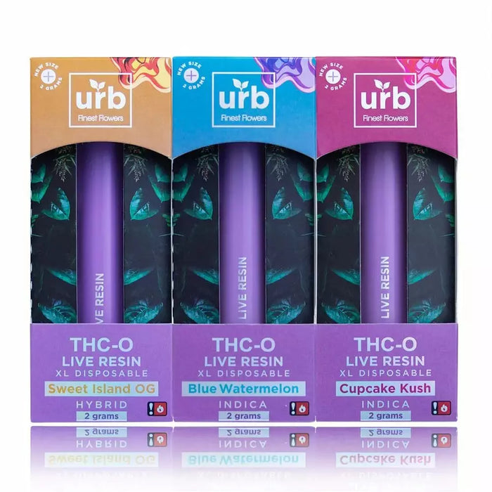 URB LIVE RESIN THC-O DISPOSABLE 2G 6CT BOX