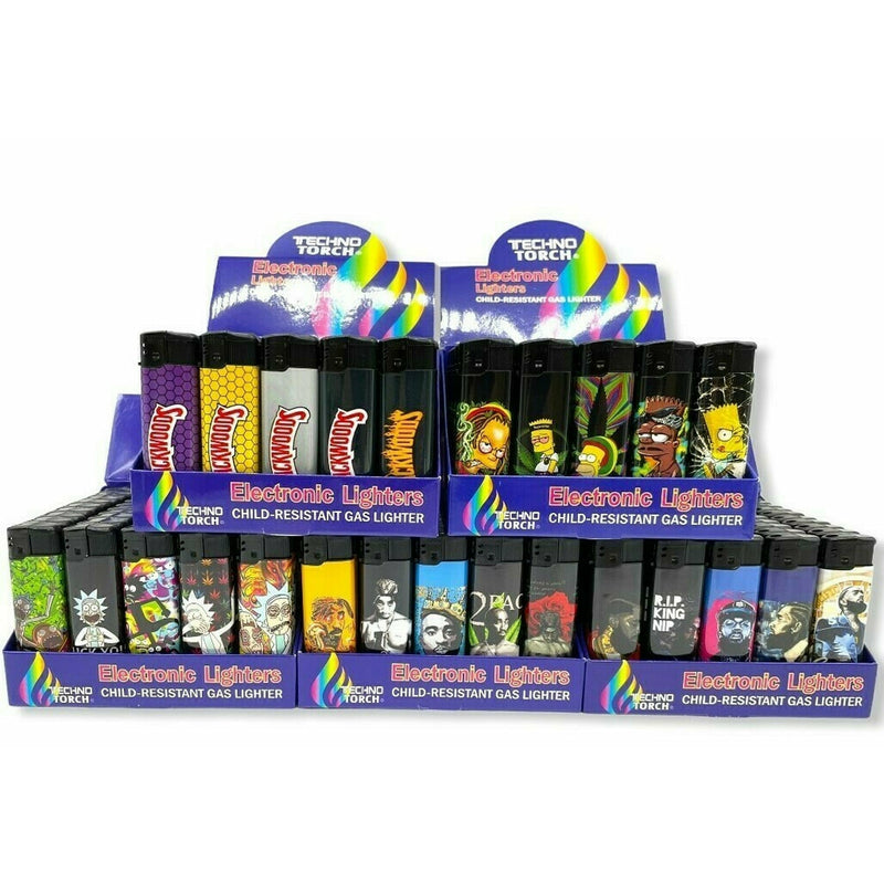 TECHNO TORCH DESIGNS ELECTRONIC LIGHTER 50CT