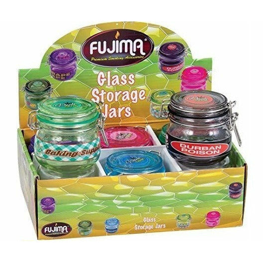 Fujima Glass Storage Jars 150ml(6ct/DSP)