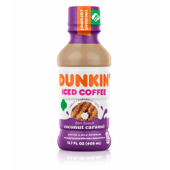 DUNKIN ICED COFFEE COCONUT CARAMEL 13.7OZ/12CT