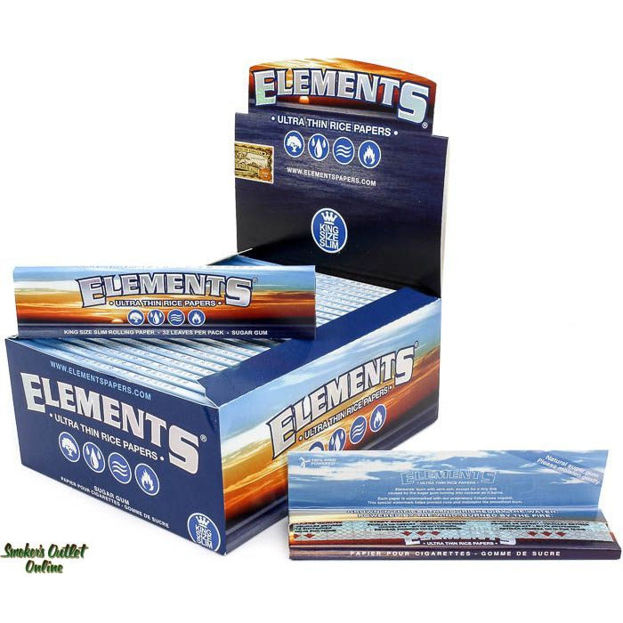 Elements King Size Slim Paper, 33ct/50pk