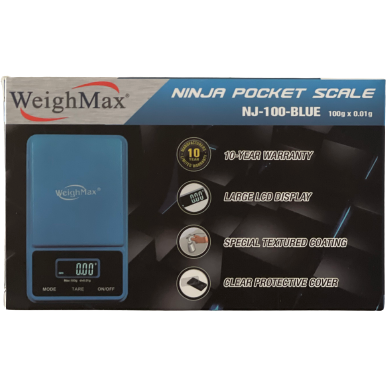 DIGITAL NINJA POCKET SCALE 0.01 WEIGHMAX BLUE