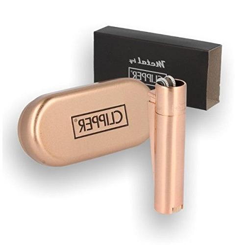 CLIPPER LIGHTER METAL ROSE GOLD 12CT